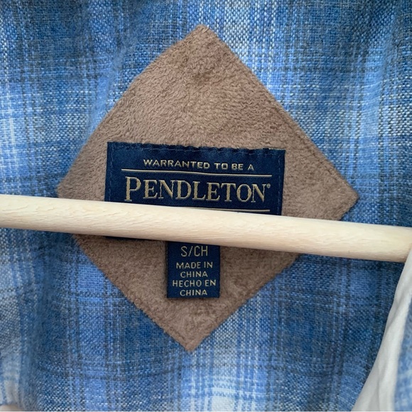 PENDLETON Jacket Women’s Size Small Beige Wool Sherpa Teddy 90's Fuzzy Full Zip - Picture 15 of 16